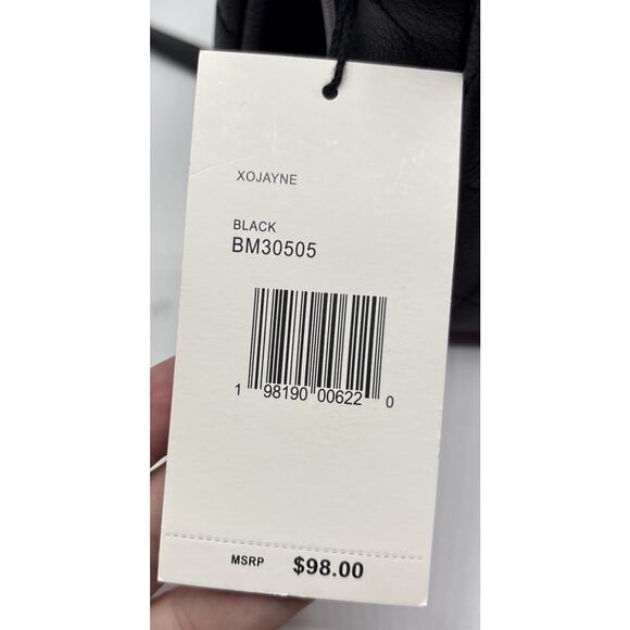 NWT Betsey Johnson Black XO Jayne Quilted Crossbody Clutch Gold & Silver Skulls - Picture 15 of 16